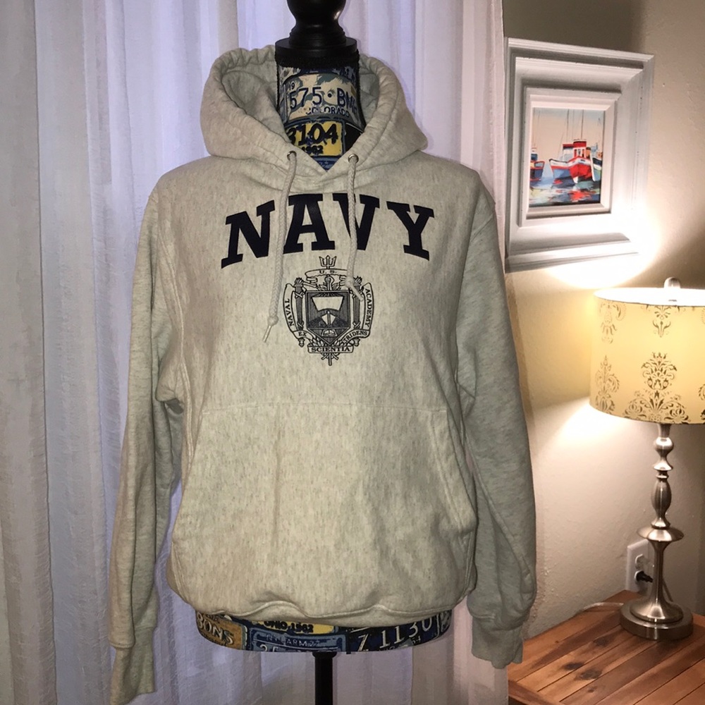 Navy sweatshirt hoodie small